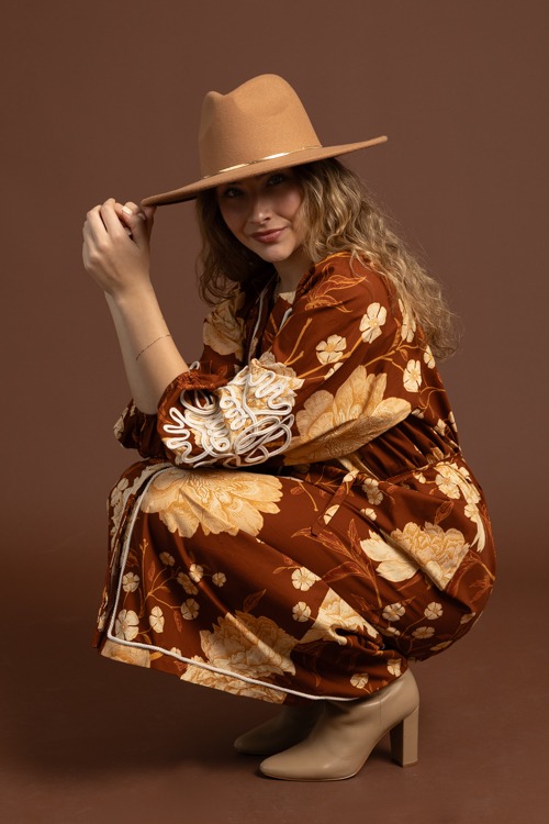Roped In Floral Maxi, Brown - 1020-156h.jpg