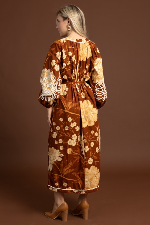 Roped In Floral Maxi, Brown - 1020-161.jpg