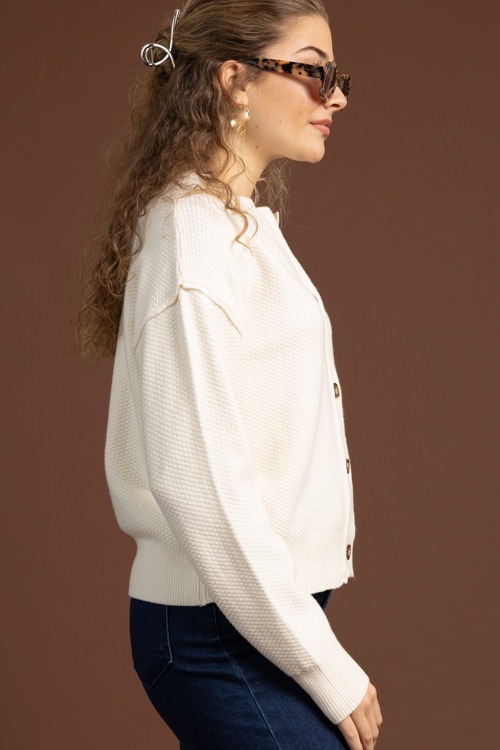 Tortoise Button Cardigan, Cream - 1020-211.jpg