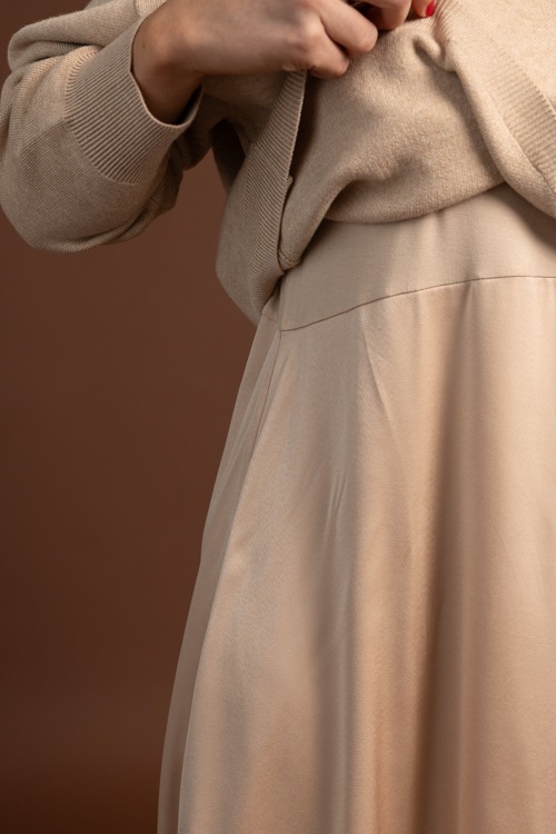 Layered Sweater Maxi Dress, Champagne - 1020-73.jpg