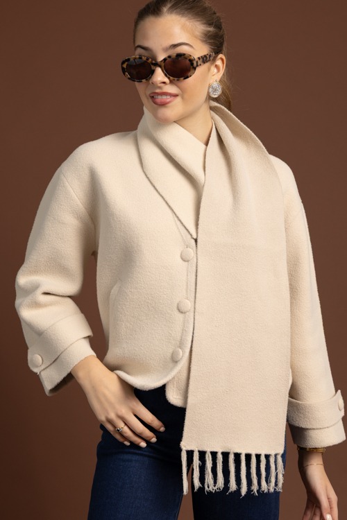 Scarf Sweater Jacket, Beige - 1020-85.jpg