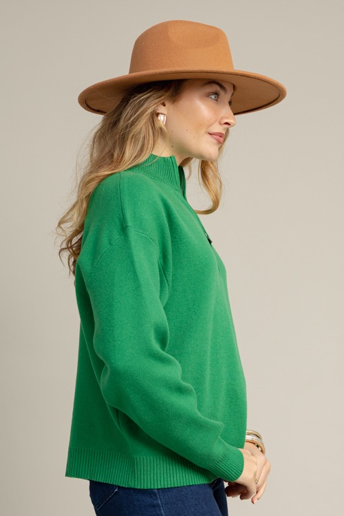 Half Zip Sweater, Green - 1021-37.jpg