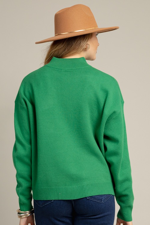 Half Zip Sweater, Green - 1021-38.jpg