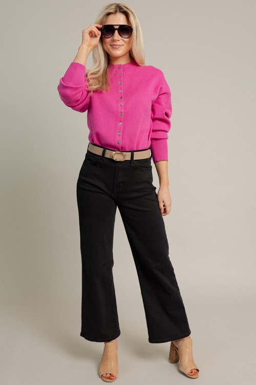 Half Hammered Buckle Belt, Taupe - 1021-50h.jpg