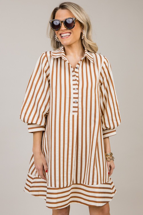 Brinley Stripe Dress, Brown - 1022-128.jpg