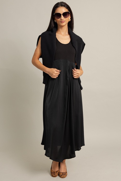 Layered Sweater Maxi Dress, Black - 1022-1p.jpg