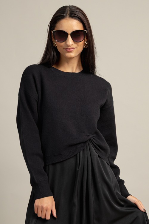 Layered Sweater Maxi Dress, Black - 1022-5.jpg