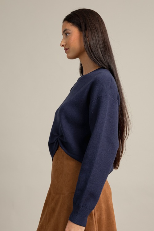 Hem Detail Sweater, Navy - 1022-55.jpg