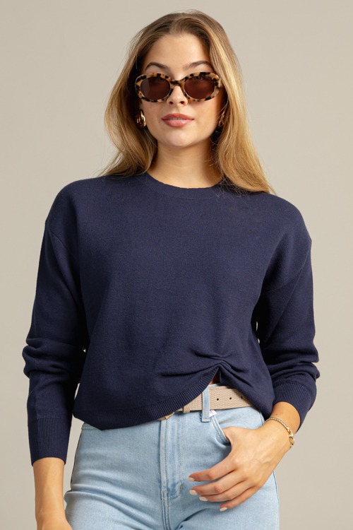 Hem Detail Sweater, Navy - 1022-58.jpg