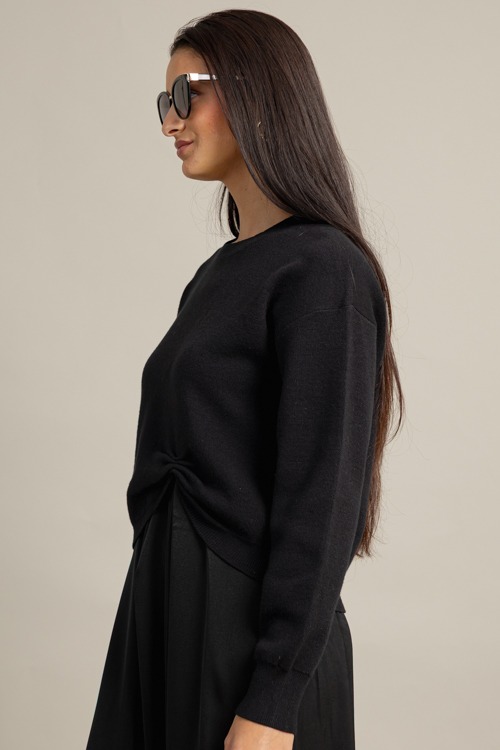 Layered Sweater Maxi Dress, Black - 1022-6.jpg