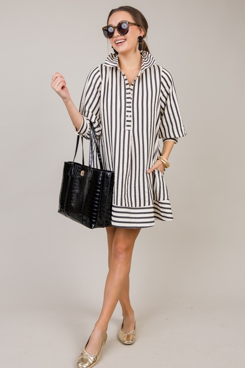 Brinley Stripe Dress, Black - 1022-93.jpg