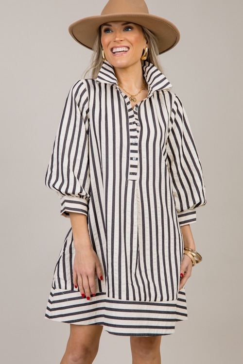 Brinley Stripe Dress, Black - 1022-95.jpg