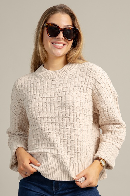 Textured Solid Sweater, Ecru - 1023-10.jpg