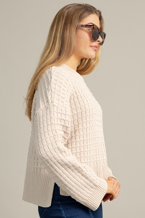 Textured Solid Sweater, Ecru - 1023-11.jpg