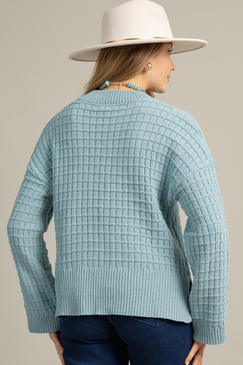Textured Solid Sweater, Teal - 1023-26.jpg