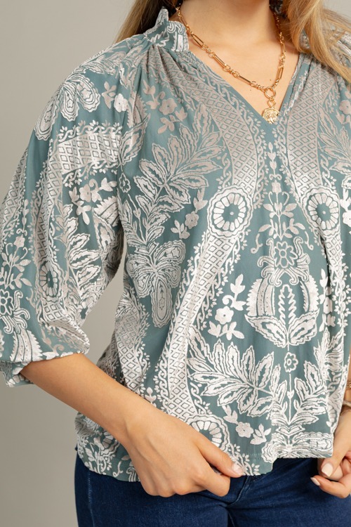 Burnout Velvet Blouse, Sage - 1023-49.jpg