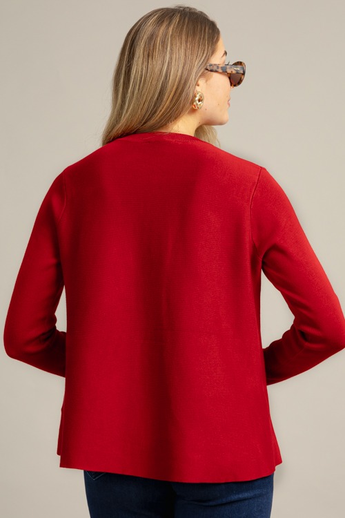 Button Front Cardigan, Red - 1023-5.jpg