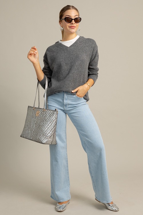 Layered V-Neck Sweater, Charcoal - 1023-57p.jpg