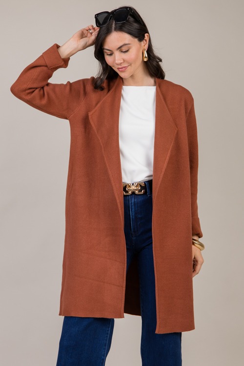 Drape Front Longline Cardi, Rust - 1023-82.jpg