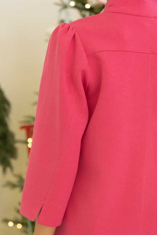 Polished Knit Top, Hot Pink - 1024-60.jpg