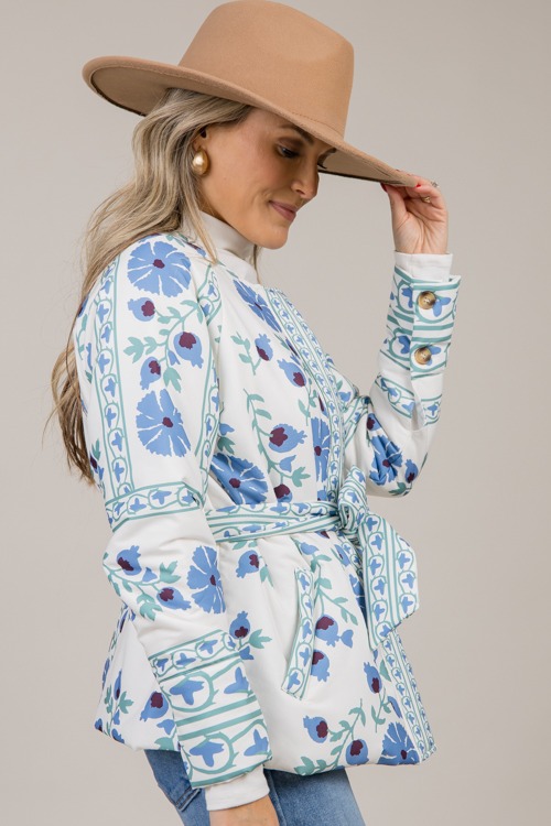 Belted Floral Button Jacket, Blue - 1024-62.jpg