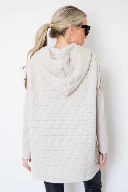Rib Sleeve Texture Jacket, Beige
