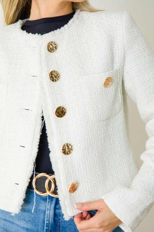 Stacy Tweed Jacket, White