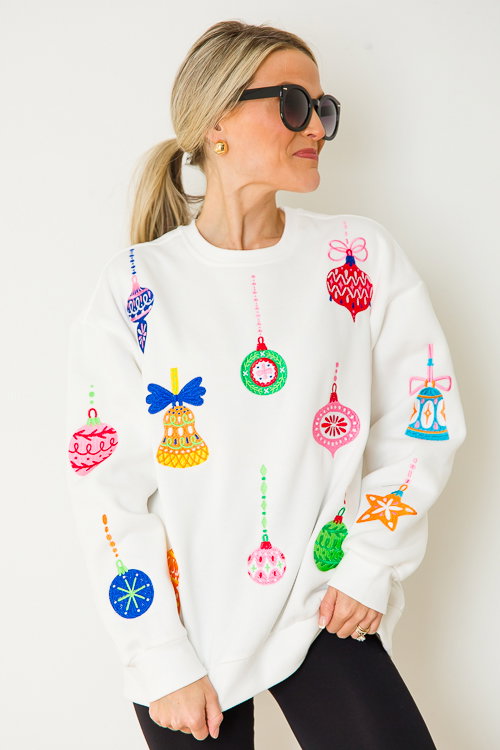 Ornament Sequin Sweatshirt main image 0