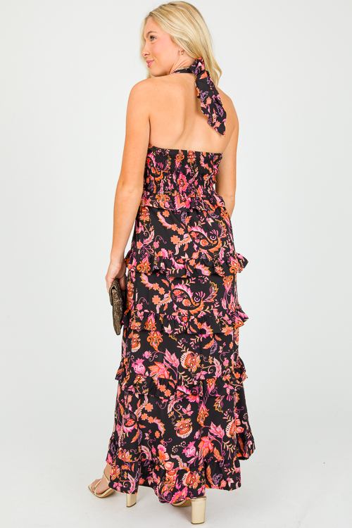 As You Wish Halter Midi, Black