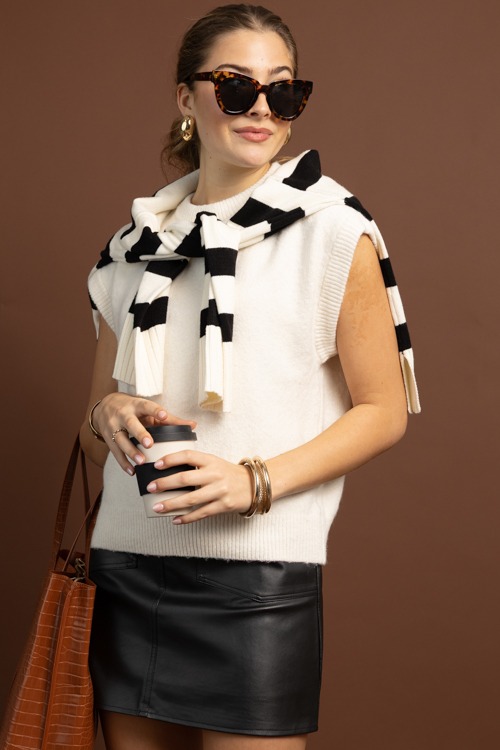 Miles Solid Sweater, Ivory