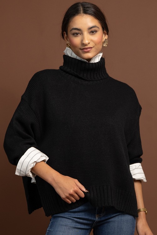 Amelia Turtleneck, Black