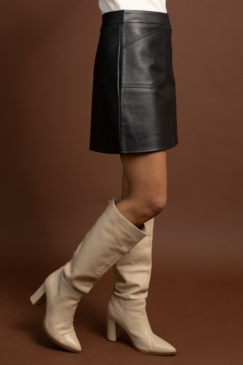 Leather Pocket Skirt, Black - 1027-67h.jpg
