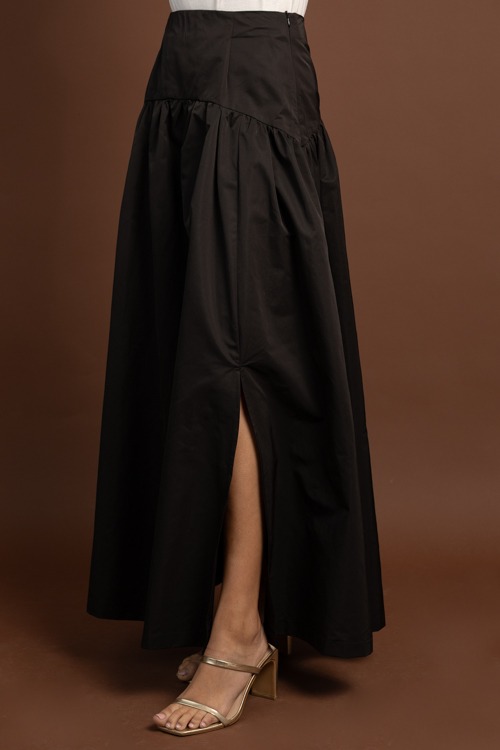 Fit and Flare Maxi Skirt, Black - 1028-104.jpg