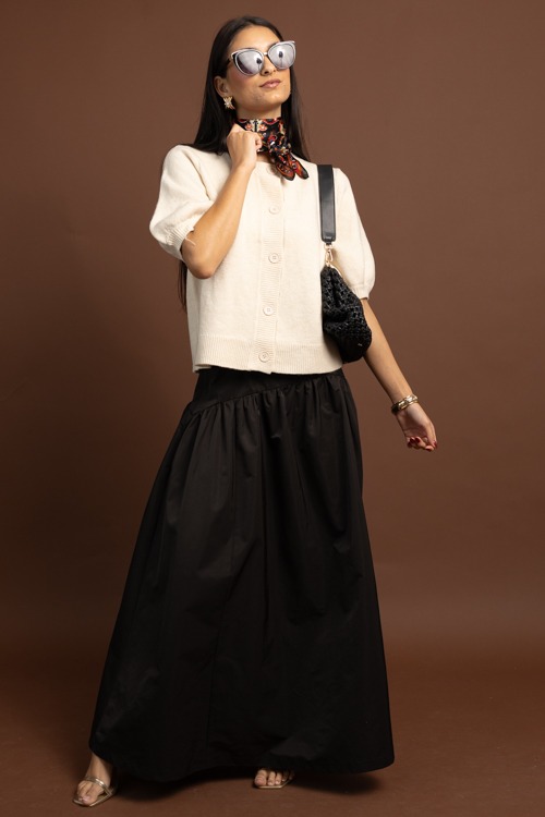 Fit and Flare Maxi Skirt, Black - 1028-105.jpg
