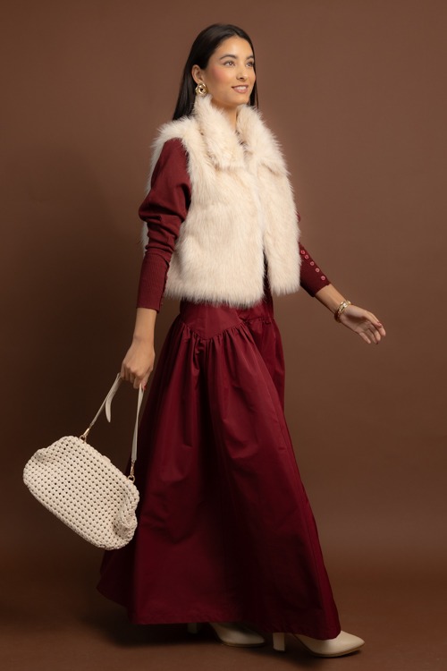 Fit and Flare Maxi Skirt, Wine - 1028-114h.jpg