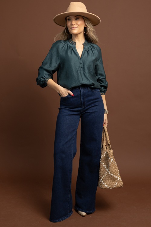 Forever Yours Blouse, Dark Teal - 1028-142.jpg