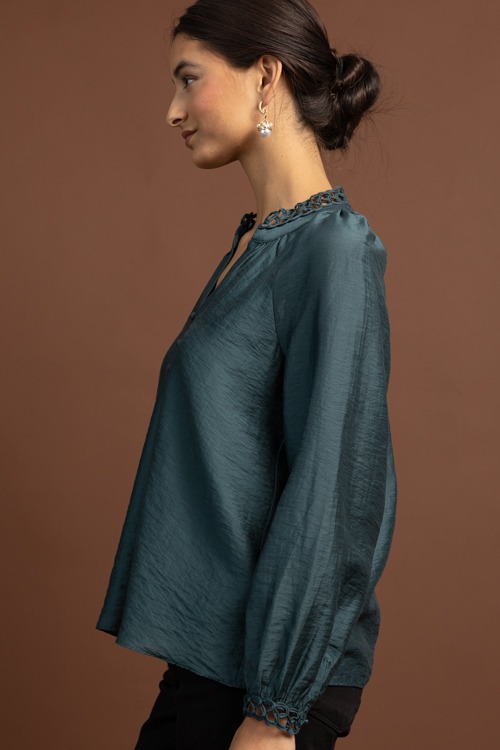 Forever Yours Blouse, Dark Teal - 1028-143.jpg