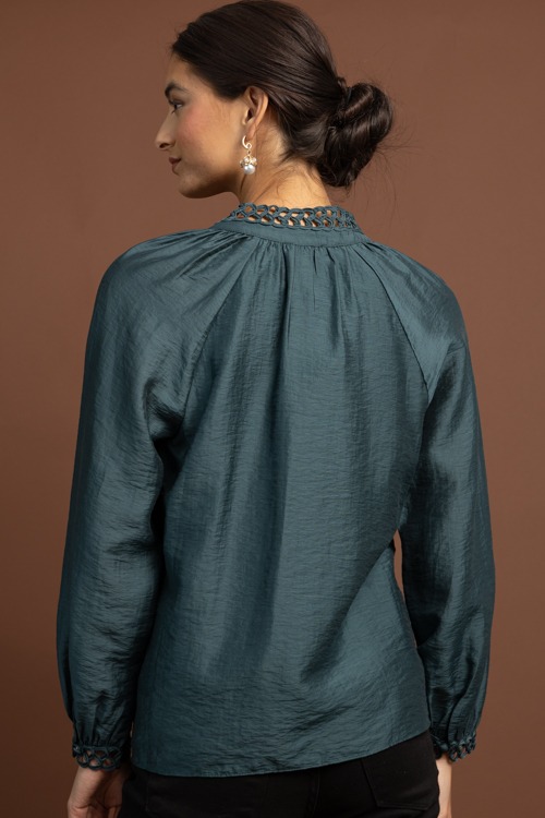 Forever Yours Blouse, Dark Teal - 1028-144.jpg