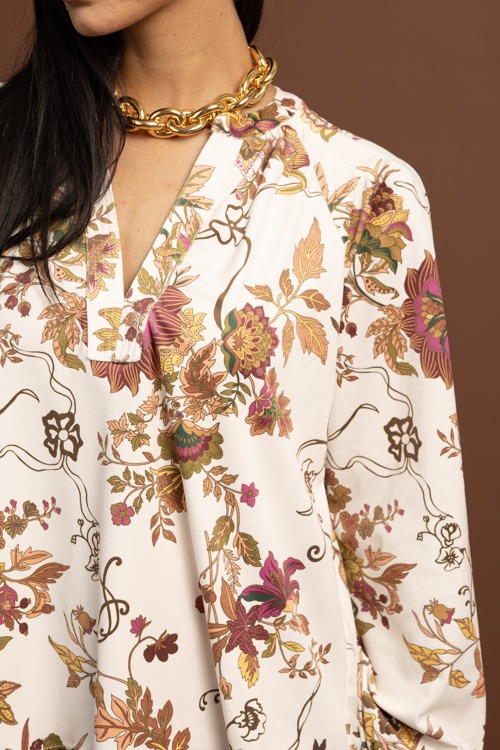 Soft Texture Floral Blouse, Mauve - 1028-19.jpg