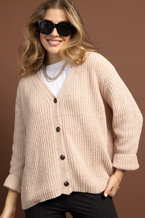 Chenille Button Up Cardi, Beige - 1028-46h.jpg
