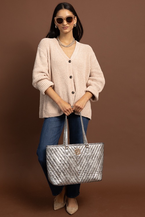 Chenille Button Up Cardi, Beige - 1028-50.jpg