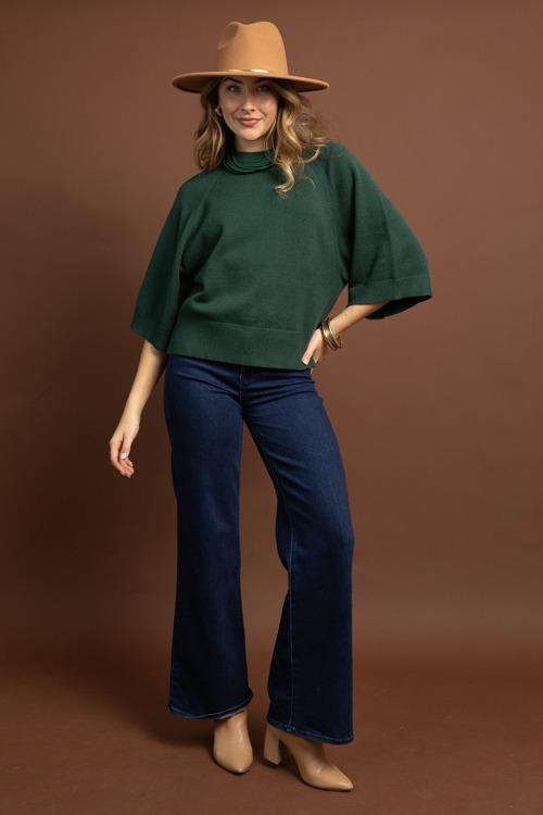 Lena Solid Sweater, Hunter Green - 1028-82.jpg