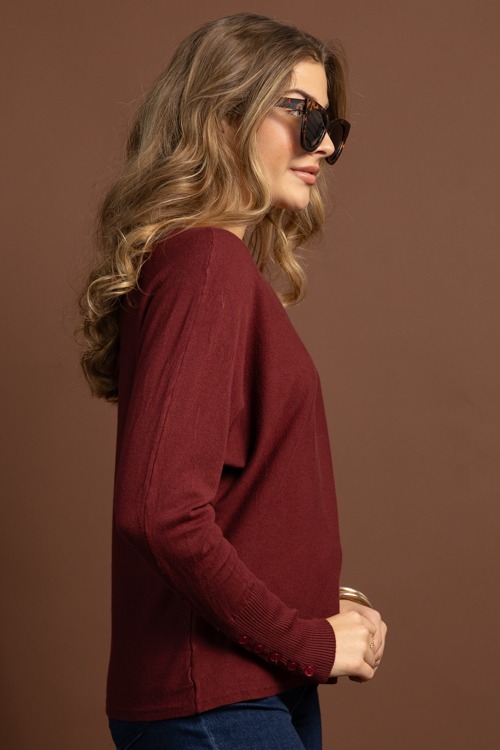 Boat Neck Dolman Sweater, Red - 1028-88.jpg