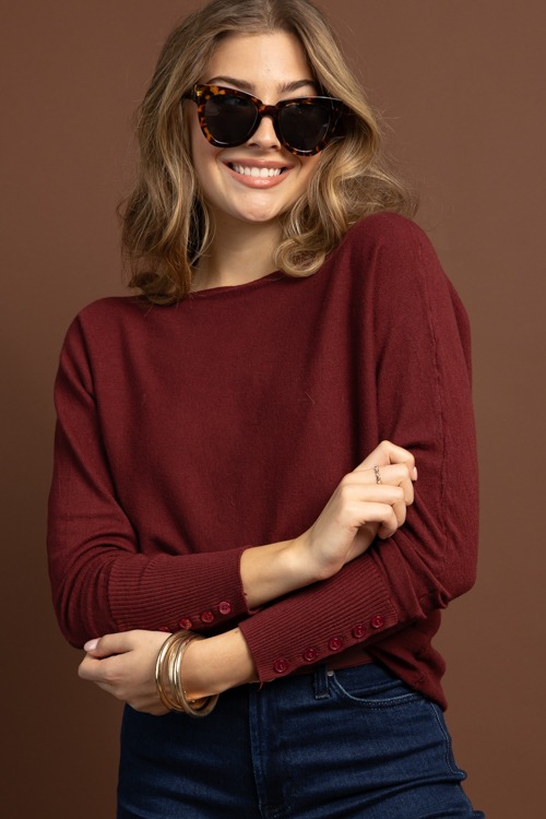 Boat Neck Dolman Sweater, Red - 1028-91.jpg
