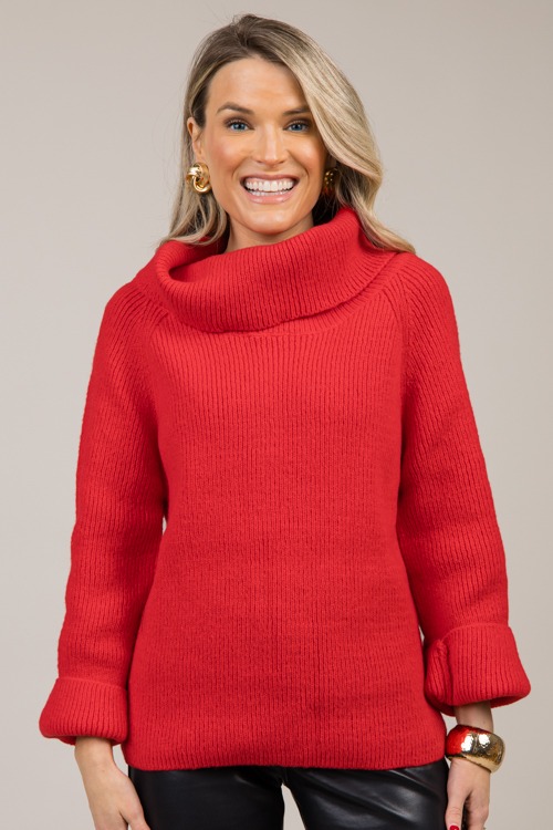 Lucinda Sweater, Red