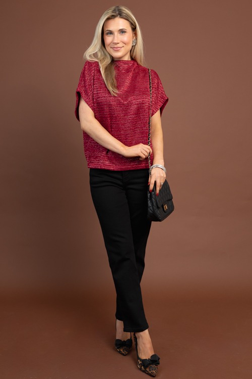 Metallic Knit Top, Burgundy - 1029-124.jpg