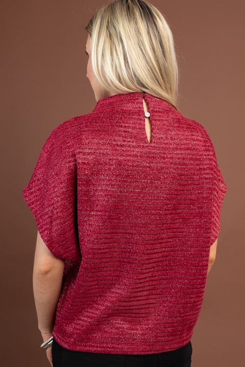 Metallic Knit Top, Burgundy - 1029-127.jpg