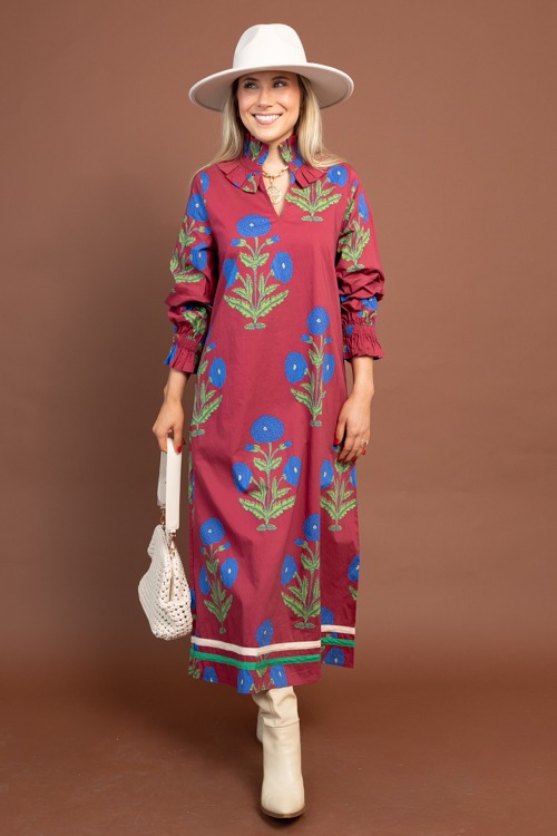 Hammered Pendant Necklace, Gold - 1029-137.jpg