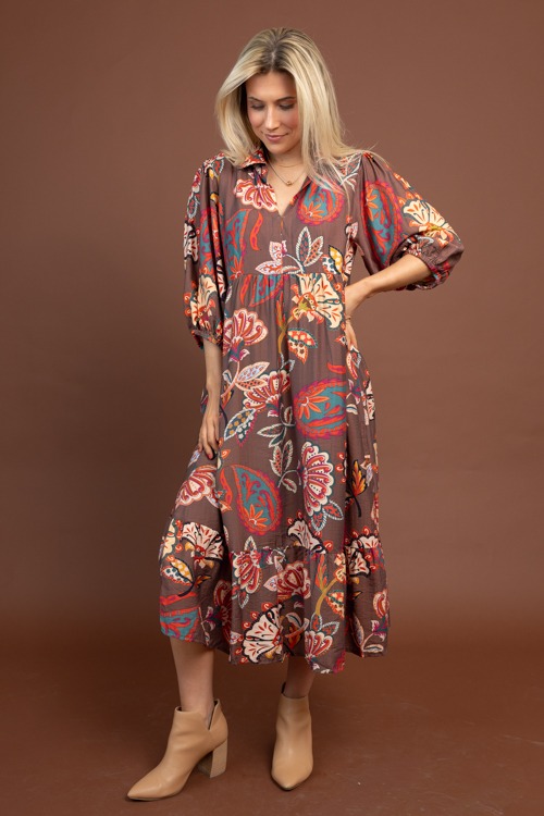 Christine Printed Midi, Brown - 1029-157.jpg