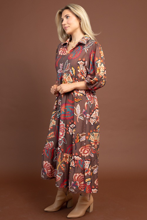 Christine Printed Midi, Brown - 1029-158.jpg